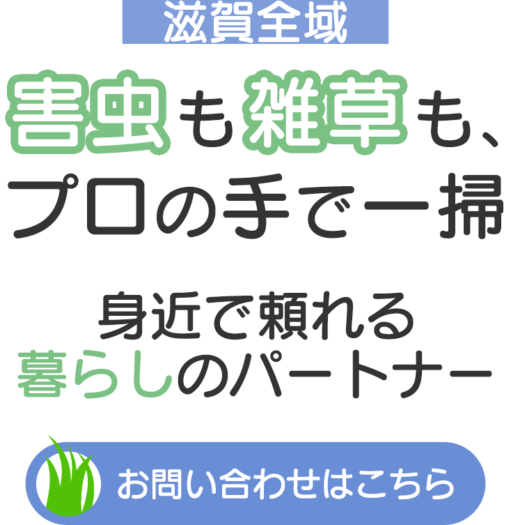 害虫も雑草も、プロの手で一掃